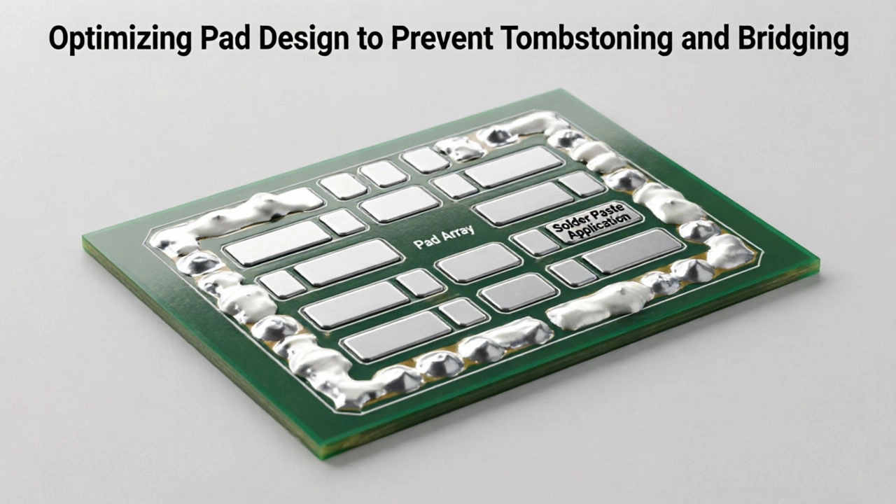 Optimizing Pad Design to Prevent Tombstoning and Bridging