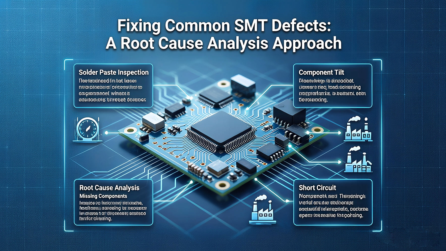 Fixing Common SMT Defects: A Root Cause Analysis Approach